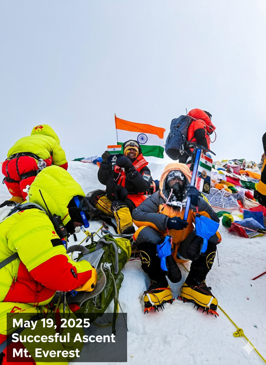 May 19, 2025 Successful Ascent Mt. Everest